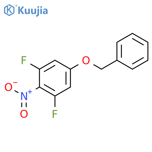 Benzene, 1,3-difluoro-2-nitro-5-(phenylmethoxy)- structure