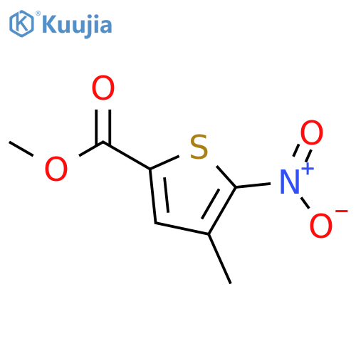 Methyl 4-methyl-5-nitrothiophene-2-carboxylate structure