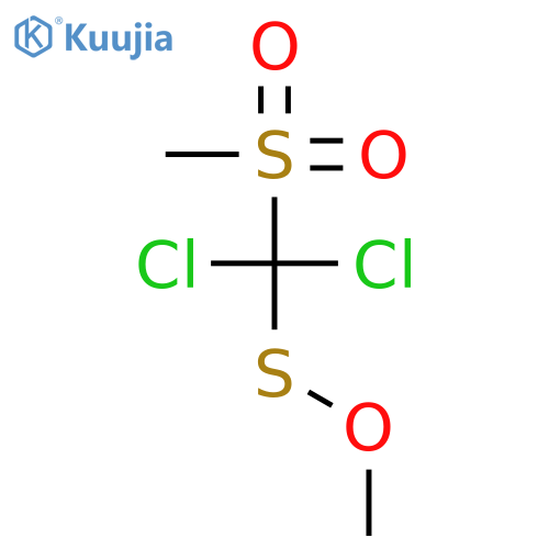 Methanesulfenic acid, dichloro(methylsulfonyl)-, methyl ester structure