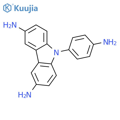 9-(4-aminophenyl)carbazole-3,6-diamine structure