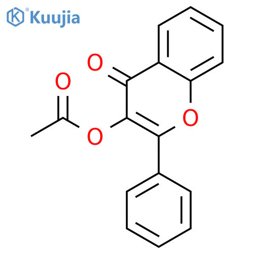 3-acetoxyflavone structure