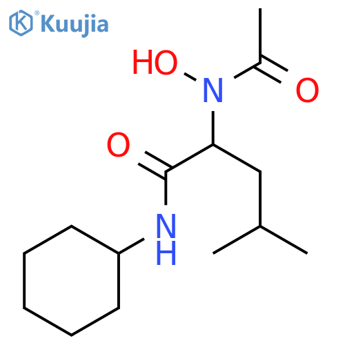 Pentanamide, 2-(acetylhydroxyamino)-N-cyclohexyl-4-methyl- structure