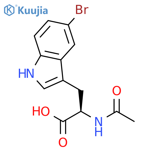 D-TRYPTOPHAN, N-ACETYL-5-BROMO- structure