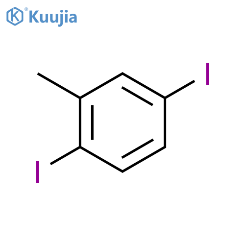 Benzene,1,4-diiodo-2-methyl- structure