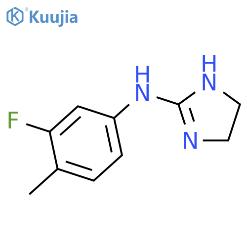 1H-IMIDAZOL-2-AMINE, N-(3-FLUORO-4-METHYLPHENYL)-4,5-DIHYDRO- structure