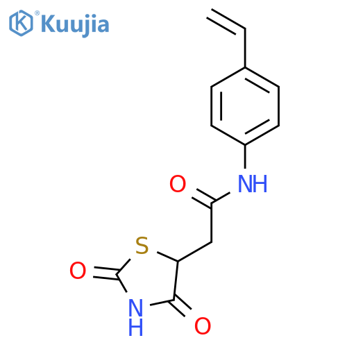 5-Thiazolidineacetamide,N-(4-ethenylphenyl)-2,4-dioxo- structure