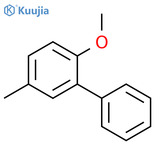 1,1'-Biphenyl, 2-methoxy-5-methyl- structure