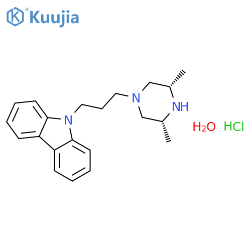 9H-Carbazole,9-[3-[(3R,5S)-3,5-dimethyl-1-piperazinyl]propyl]-, rel- structure