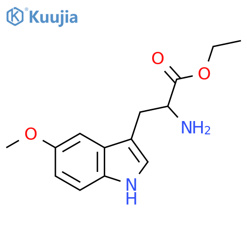 ethyl 2-amino-3-(5-methoxy-1H-indol-3-yl)propanoate structure