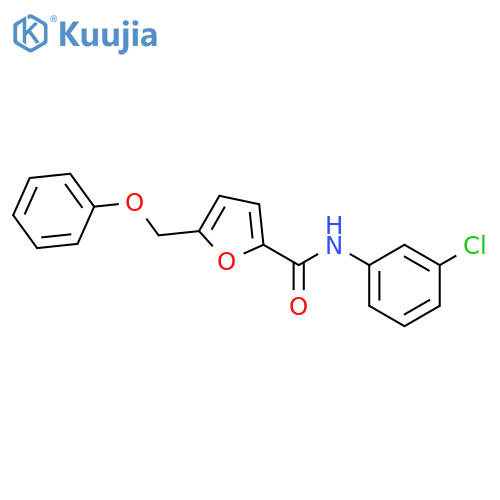 N-(3-chlorophenyl)-5-(phenoxymethyl)furan-2-carboxamide structure
