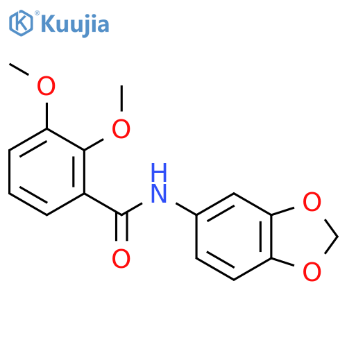 N-(2H-1,3-benzodioxol-5-yl)-2,3-dimethoxybenzamide structure