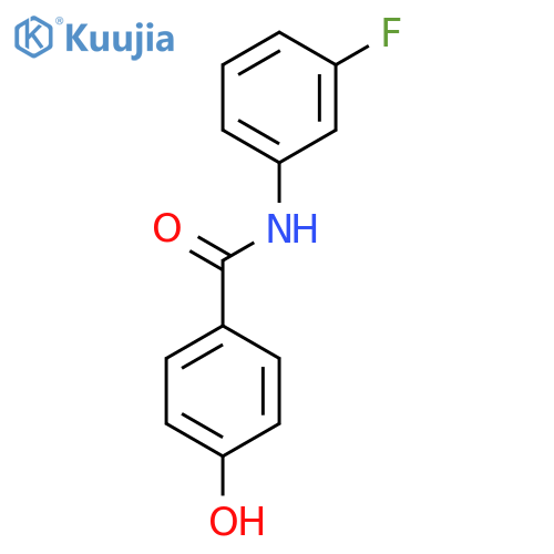 Benzamide, N-(3-fluorophenyl)-4-hydroxy- structure