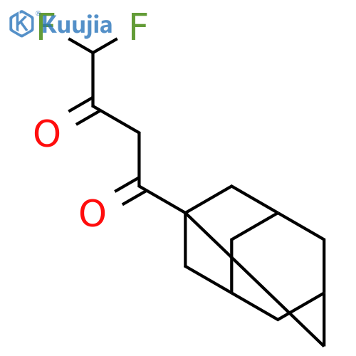 1-(adamantan-1-yl)-4,4-difluorobutane-1,3-dione structure