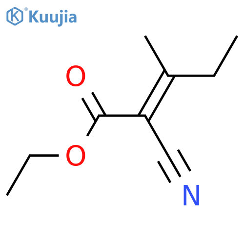 (E/Z)-2-Cyano-3-methyl-2-pentenoic Acid Ethyl Ester structure