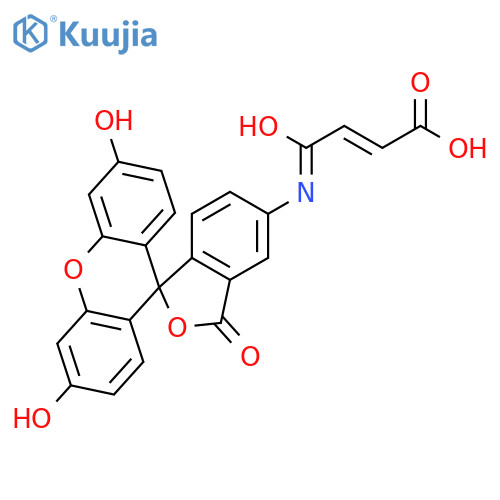 Fluoresceinamine Maleic Acid Monoamide structure