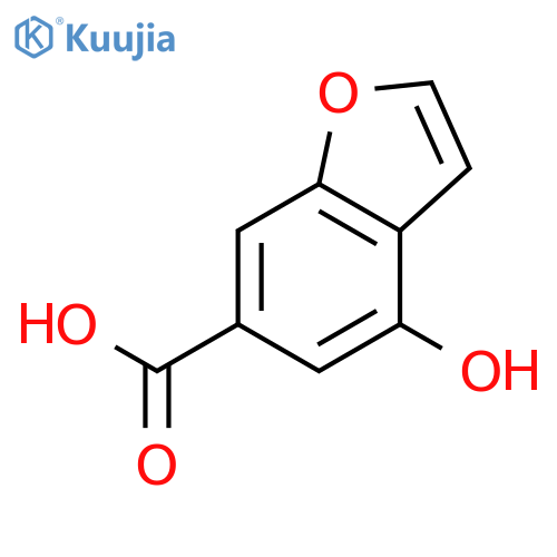 4-hydroxy-1-benzofuran-6-carboxylic acid structure