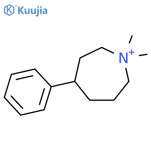 1,1-dimethyl-4-phenylazepanium structure