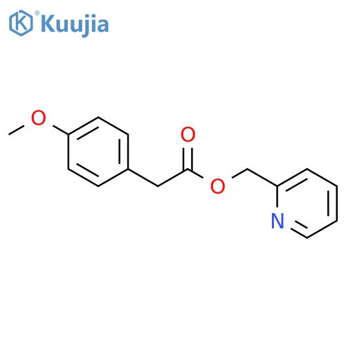 BENZENEACETIC ACID, 4-METHOXY-, 2-PYRIDINYLMETHYL ESTER structure