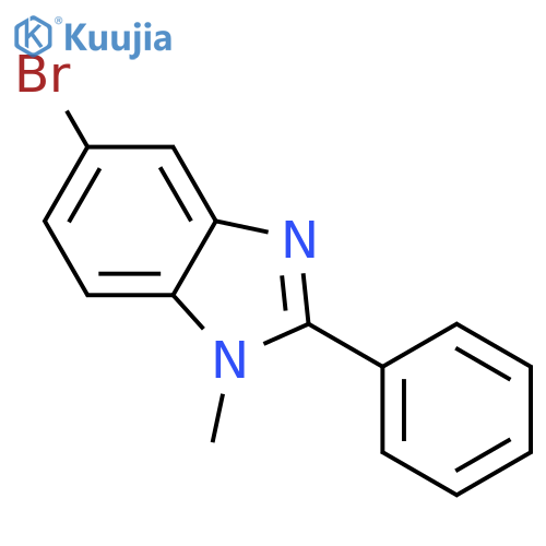 5-bromo-1-methyl-2-phenyl-1H-benzimidazole structure