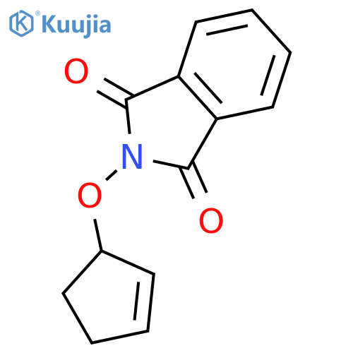 2-(cyclopent-2-en-1-yloxy)-2,3-dihydro-1H-isoindole-1,3-dione structure