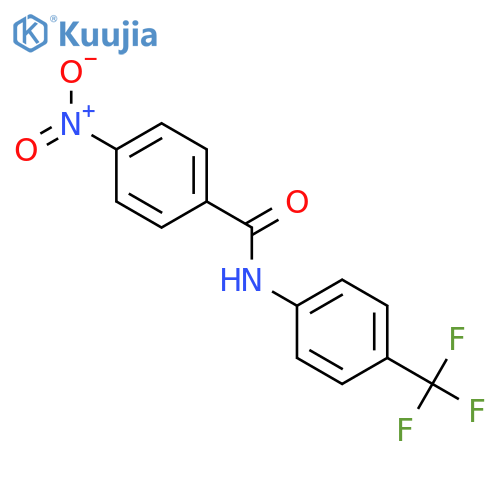 Benzamide, 4-nitro-N-[4-(trifluoromethyl)phenyl]- structure