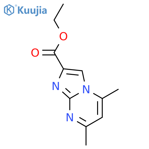 5,7-dimethyl-Imidazo[1,2-a]pyrimidine-2-carboxylic acid ethyl ester structure