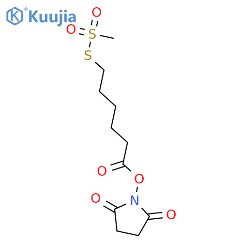 N-SUCCINIMIDYLOXYCARBONYLPENTYL METHANETHIOSULFONATE structure