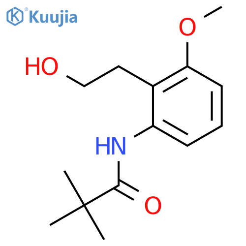 N-2-(2-Hydroxyethyl)-3-methoxyphenyl-2,2-dimethylpropanamide structure