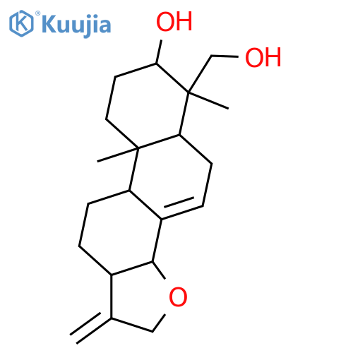 14,16-Epoxy-7,15(17)-abietadiene-3,18-diol; (ent-3β,13α,14α)-form structure