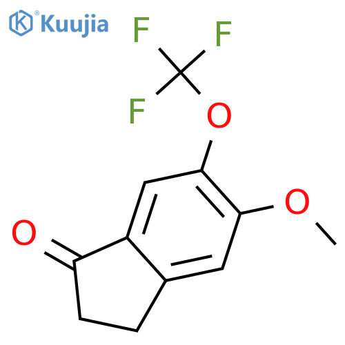 1H-INDEN-1-ONE, 2,3-DIHYDRO-5-METHOXY-6-(TRIFLUOROMETHOXY)- structure
