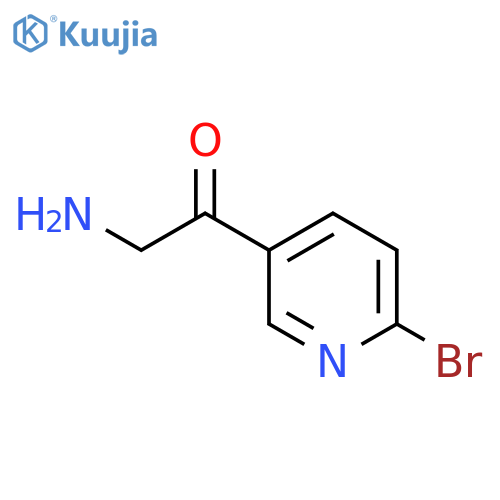 2-amino-1-(6-bromopyridin-3-yl)ethan-1-one structure