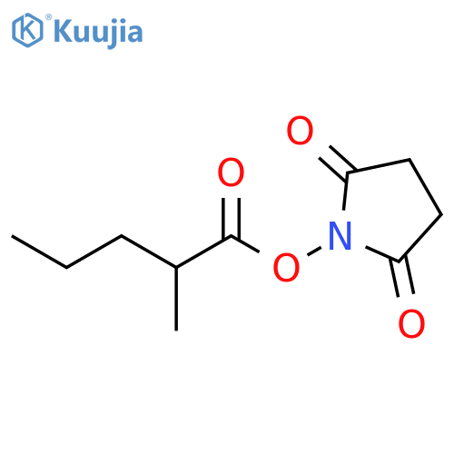 2,5-Pyrrolidinedione, 1-[(2-methyl-1-oxopentyl)oxy]- structure