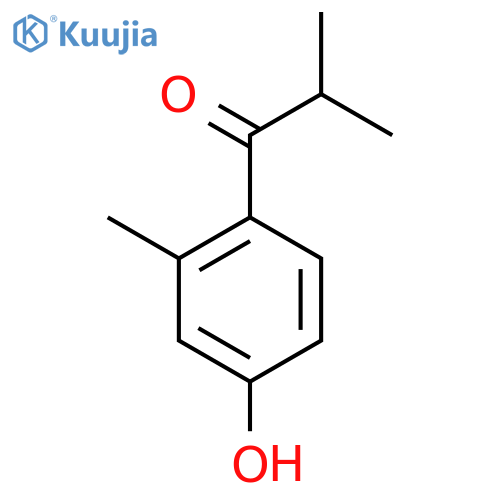 1-(4-Hydroxy-2-methylphenyl)-2-methylpropan-1-one structure
