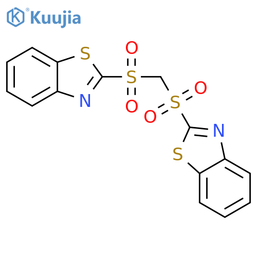 Benzothiazole, 2,2'-[methylenebis(sulfonyl)]bis- structure