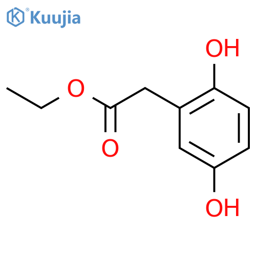 Benzeneacetic acid,2,5-dihydroxy-, ethyl ester structure