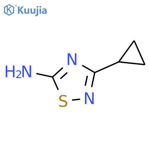 3-Cyclopropyl-1,2,4-thiadiazol-5-amine structure