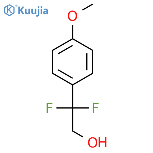 2,2-Difluoro-2-(4-methoxyphenyl)ethanol structure