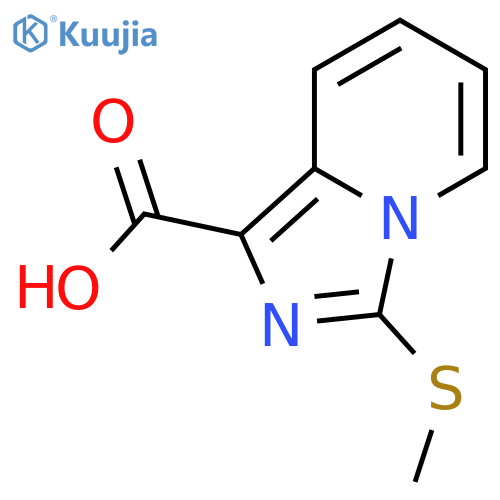 3-(methylsulfanyl)imidazo1,5-apyridine-1-carboxylic Acid structure