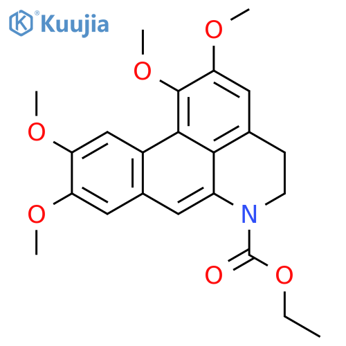 ethyl 1,2,9,10-tetramethoxy-4,5-dihydro-6H-dibenzo[de,g]quinoline-6-carboxylate structure