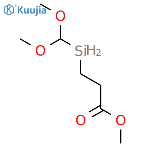 Propanoic acid,3-(dimethoxymethylsilyl)-, methyl ester structure