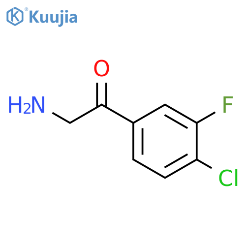2-amino-1-(4-chloro-3-fluorophenyl)ethan-1-one structure