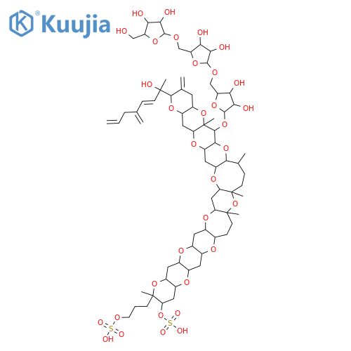 Yessotoxin; Homologue (n = 2), 32-O-[β-L-arabinofuranosyl-(1→5)-β-L-arabinofuranosyl-(1→5)-β-L-arabinofuranoside] structure