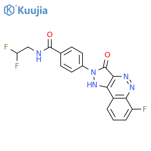 N-(2,2-Difluoroethyl)-4-(6-fluoro-3-oxo-1H-pyrazolo[4,3-c]cinnolin-2(3H)-yl)benzamide structure