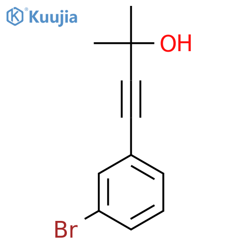 2-methyl-4-(3-bromophenyl)-3-butyn-2-ol structure