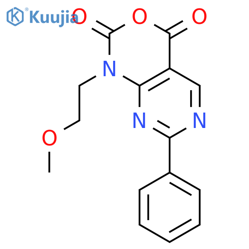 1-(2-Methoxyethyl)-7-phenyl-1H-pyrimido-[4,5-d][1,3]oxazine-2,4-dione structure