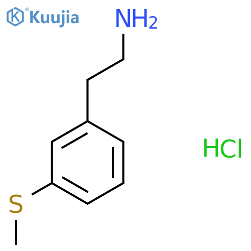 2-3-(methylsulfanyl)phenylethan-1-amine hydrochloride structure