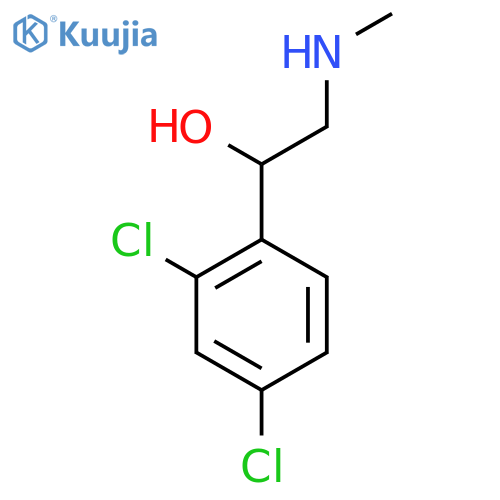 1-(2,4-Dichlorophenyl)-2-(methylamino)ethan-1-ol structure