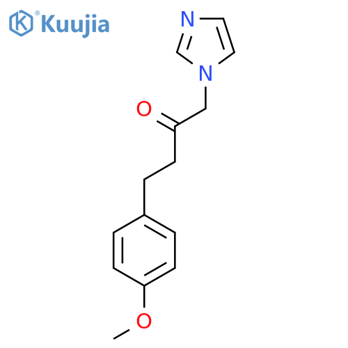 1-(1H-Imidazol-1-yl)-4-(4-methoxyphenyl)butan-2-one structure