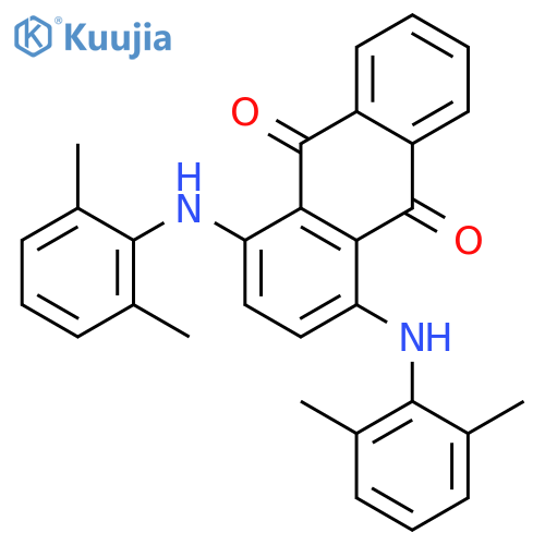 9,10-Anthracenedione,1,4-bis[(2,6-dimethylphenyl)amino]- structure