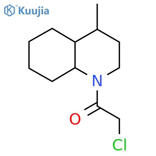2-Chloro-1-(4-methyl-decahydroquinolin-1-yl)ethan-1-one structure